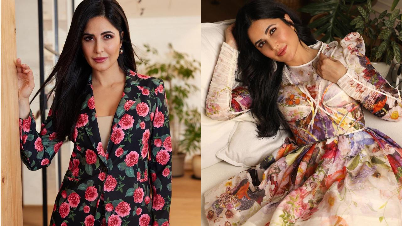 Flawless In Florals: Floral prints rarely go wrong and Katrina knows the right way to flaunt them. Last month, on the day of 'Bhoot Police' trailer launch, Katrina rocked a stunning black floral suit which had a dash of pink flowers along with green leaves. The actor who looked powerful yet feminine in her resplendent suit, sure knows how to keep a fine balance between formal and a stylish look. If you are done with your 'oh so boring' formal attires, then Kat's floral suit is here to the rescue. Apart from her black floral suit, her floral mini dress is something you don't wanna miss. Back in August, Kaif had shared some pictures of her on the Gram, where the 'Dhoom 3' star can be seen cladded in a floral mini dress and looking like an absolute princess. Vibrant flowers splashed all over the ivory base, the diva’s outfit was blooming in full glory. Her pretty organza mini dress also had puffed sleeves and a panelled bodice. A lovely floral mini dress like Kat will be a perfect fit for all your romantic outings, so go hunt for one now!